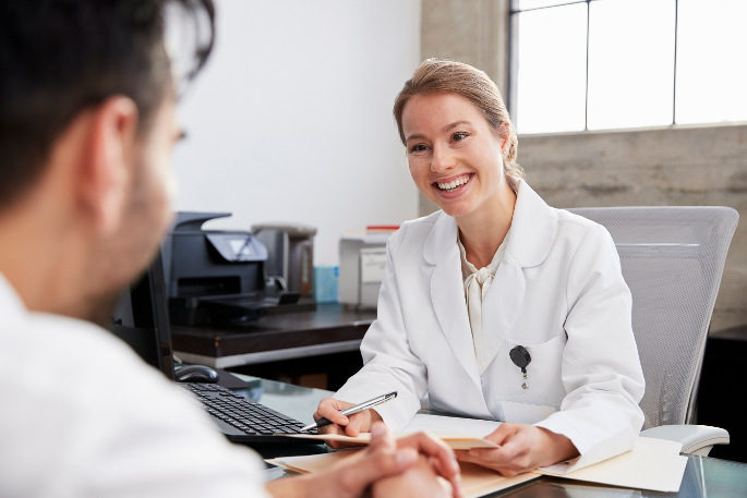 Stem-Cell Therapy - doctor talking to patient